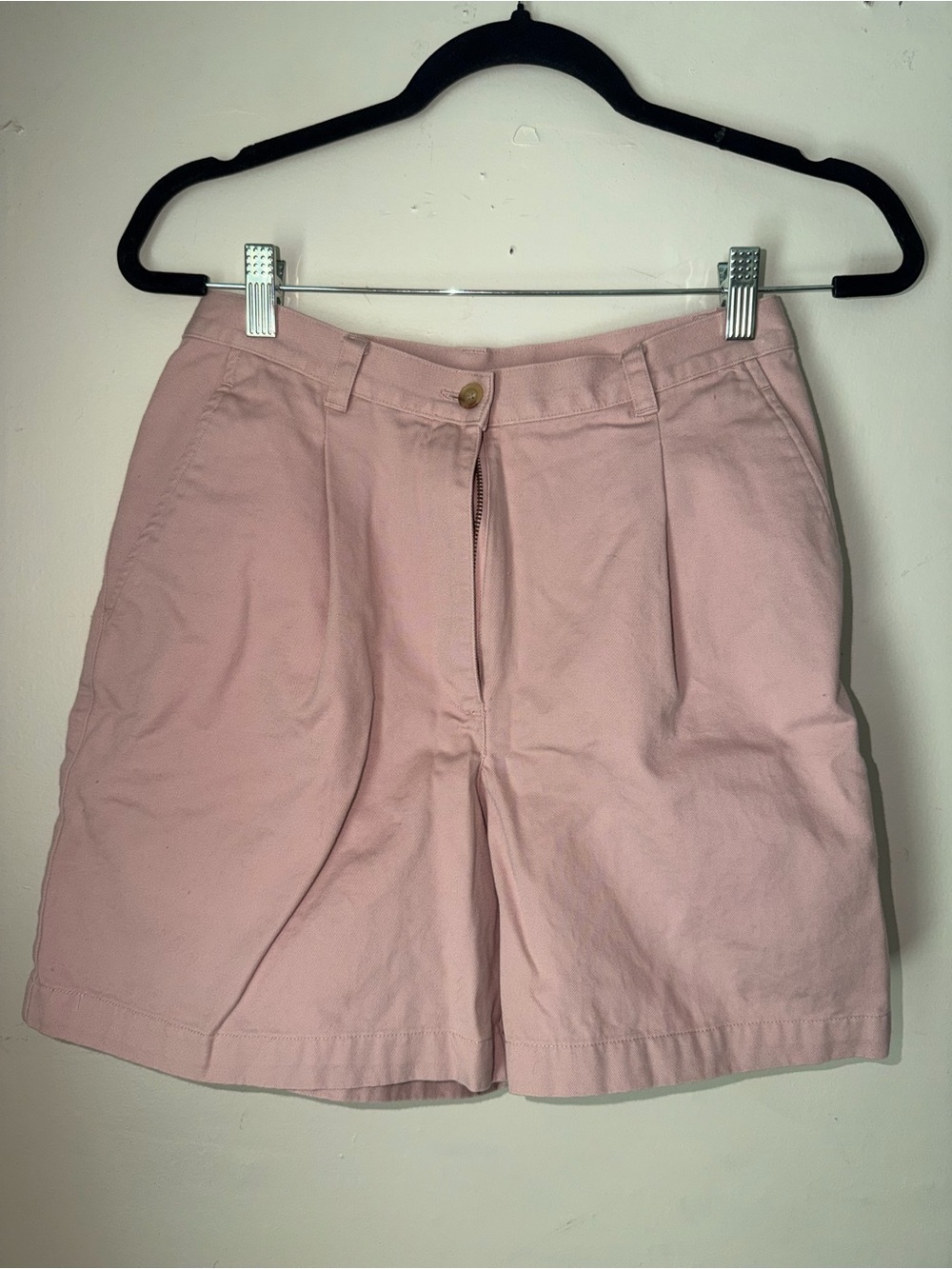 Vintage Lauren Ralph Lauren Light Pink Cotton Bermuda Shorts | Women’s 4